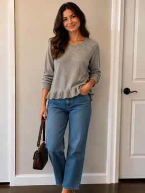 GAP Light Gray Crewneck Pullover